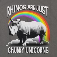 T Line Chubby Unicorns S/S Tee Small Charcoal