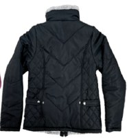 Maxxsell Apparel Women's Quilted Poly Shell Jacket M Black