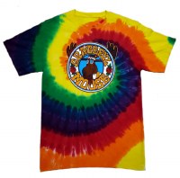 Woods & Sea Grateful Moose Adult T-Shirt Small Tie-Dye