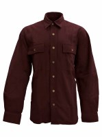 Stillwater Supply Company Clark Heather Chamois Shirt M Burgundy