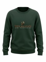 Cowichan Embroidery New Hampshire Moose Embroidered Crewneck S Forest Heather