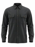 Stillwater Supply Company Clark Heather Chamois Shirt M Charcoal
