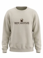 Cowichan Embroidery New Hampshire Moose Embroidered Crewneck S Sand