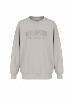 Luba Designs Embroidered Garment Dyed Crew S Oyster