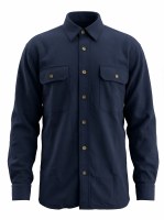 Stillwater Supply Company Clark Heather Chamois Shirt M Navy