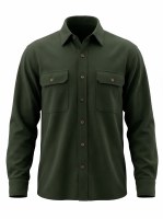 Stillwater Supply Company Clark Heather Chamois Shirt M Forest
