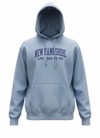 Luba Designs Embroidered Garment Dyed Hoodie M Denim