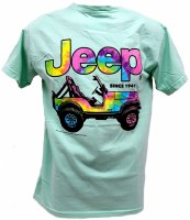 Jeep Tie Dye CJ T-Shirt S Island Reef