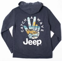 Jeep Catch A Wave Hoodie S Navy