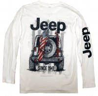 Jeep USA Long-Sleeve T-Shirt S White