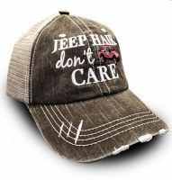 KATYDID Jeep Hair Don't Care Trucker Hat  Hot Pink