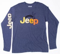 Jeep Wave Long-Sleeve T-Shirt S Denim Heather