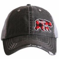 KATYDID Mama Bear Side Patch Women's Trucker Hat One Size Grey