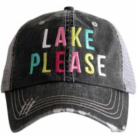 KATYDID Lake Please Trucker Hat One Size Grey