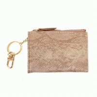 Joy Susan Keychain Cardholder  Light Copper Python