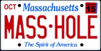 Sullys Masshole License Plate Bumper Sticker