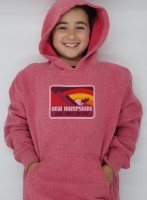 Woods & Sea New Hampshire Moose & Mountain Youth Hoodie 2T Red