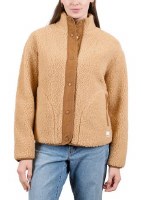 Mountain & Isles Quinn Snap Front Sherpa Jacket S Tan