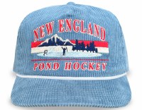 Celly Hockey New England Pond Hockey Snapback  Blue Corduroy