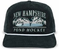 Celly Hockey New Hampshire Pond Hockey Snapback  Charcoal