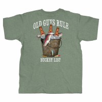 Old Guys Rule Fresh Bucket List M Military Heather Green