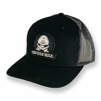 Old Guys Rule Pirate Badge Hat  Black