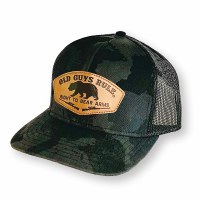 Old Guys Rule Bear Patch Hat  Black Camo