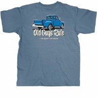 Old Guys Rule It Took Decades S/S Tee Large Lake Blue