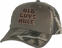 Old Guys Rule Bucks, Trucks & Ducks Cap One Size Olive