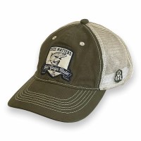 Old Guys Rule Size Matters - Big Ass Bass Trucker Hat  Olive