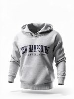 Luba Designs Nantucket Fleece Embroidered Pullover Hoodie S Salt & Pepper