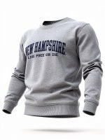 Luba Designs Nantucket Fleece Embroidered Crewneck Sweatshirt S Salt/Pepper
