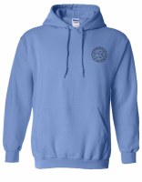 Puppie Love NH Icons Pup North Conway, New Hampshire Youth Hoodie YS Carolina Blue