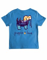 Puppie Love Forest Sunset Youth Shirt 6-8 Iris