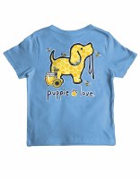 Puppie Love Honey Bee Youth Shirt 6-8 Carolina Blue