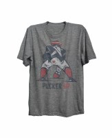 The Boston Sports Apparel Pucker Up S/S T-Shirt S Grey Heather