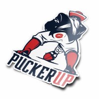 The Boston Sports Apparel Pucker Up Sticker