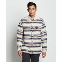 Pendleton Men's Doublesoft Driftwood Shirt XL Tan Saltillo Stripe