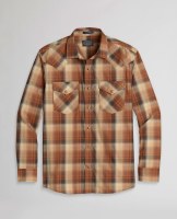 Pendleton Frontier Shirt  Rust Brown