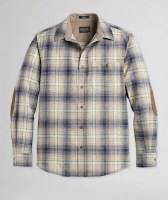 Pendleton Trail Shirt LG Tan Mix/Navy Plaid