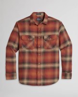 Pendleton Men's Burnside Double-Brushed Flannel Shirt MD Red/Brown/Tan Plaid