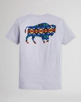 Pendleton Los Lunas Bison T-Shirt S Heather Grey/Multi