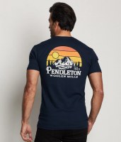 Pendleton Mountain View Logo T-Shirt MD Midnight Navy