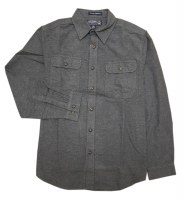 Outrageous Sports Cotton Chamois Button-Down M Charcoal