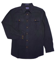 Outrageous Sports Cotton Chamois Button-Down M Navy