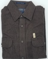Northern Expedition Yosemite Heather Chamois Shirt Large Brown
