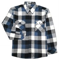 Outrageous Sports Outback Brawny Flannel LG Blue/White Buffalo