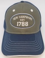 Royal Resortwear New Hampshire Established 1788 Ball Cap One Size Navy