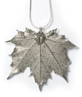 Rocky Mountain Leaf Co. Silver Sugar Maple Leaf Necklace