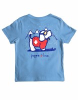 Puppie Love Ski Pup Youth S/S Tee 14-16 Carolina Blue